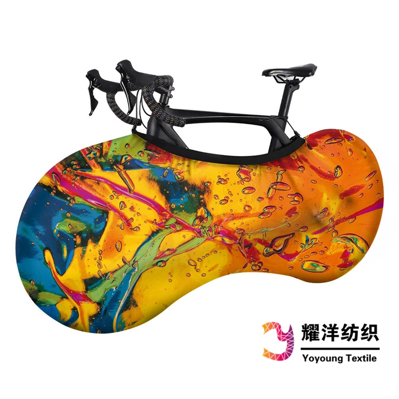 Bike Protector Cover Elastic Stretch Anti-Dust Bike Wheels Cover Full Color Printing Scratch-Proof Bicycle Cover