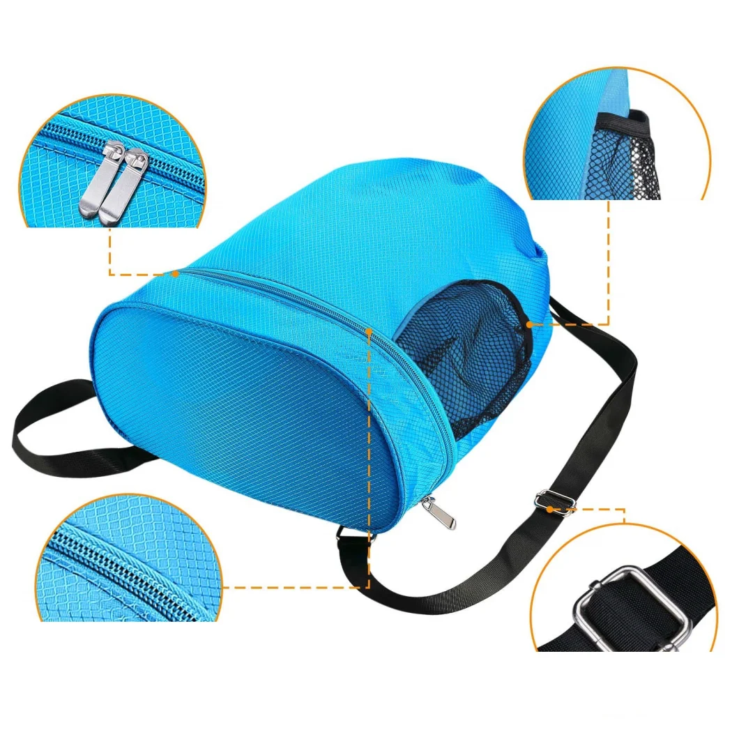 Double Shoulder Outdoor Sports Leisure Travel Fitness Yoga Football Basketball Drawstring Backpack Pack Bag (CY5836)