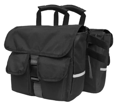 Nueva alforja para motocicleta, mochila para asiento trasero de bicicleta, bolsa de ciclismo para asiento trasero desmontable, bolsa de almacenamiento impermeable para viaje, alforjas para bicicleta