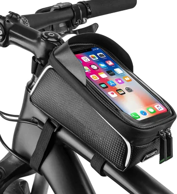 Bolsa de tubo superior para montaje de teléfono de bicicleta a prueba de agua