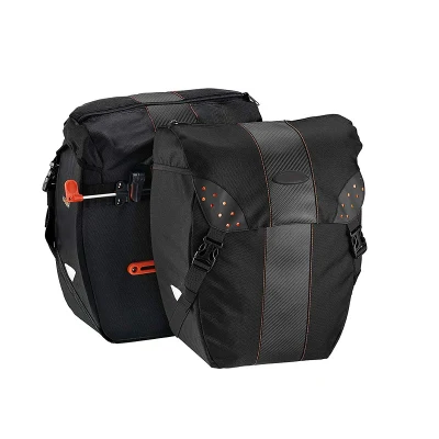 Bolsa para bicicleta Pakrak Clip-on Quick-Release Pannier All Weather con cubierta de lluvia