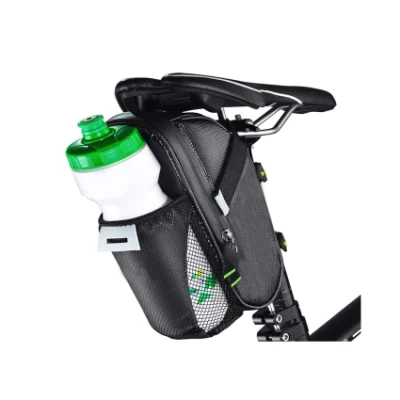 Bolsa deportiva para gimnasio, bolsas impermeables para bicicleta, paquete debajo del asiento para bicicletas de carretera de montaña con bolsa para botella